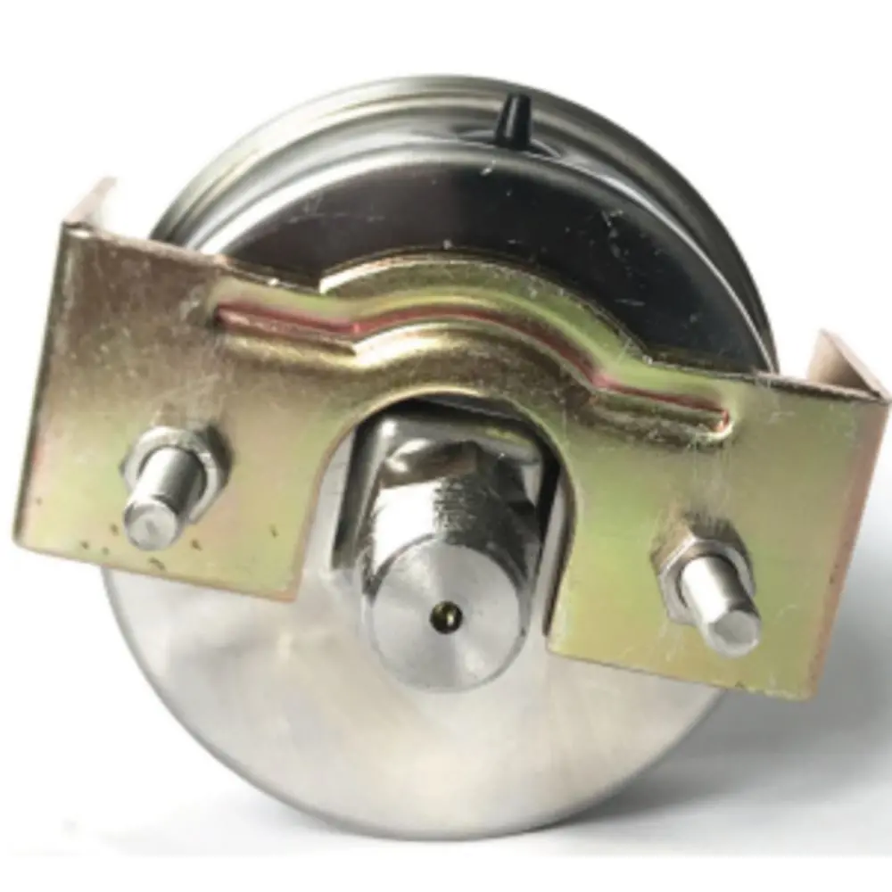 Water Pressure Gauge 100 Psi, 1/4" Mpt, 2.0" Plastic Dial, Center Back Uclamp, Ss Case 2