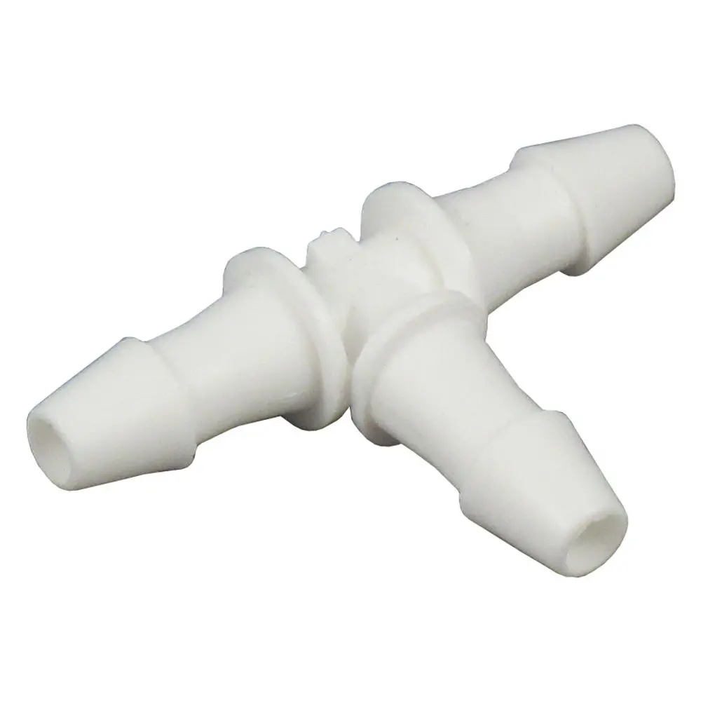Barbed Equal Tee White Polypropylene - 1/8 Id X 1/8 Id X 1/8 Id 1