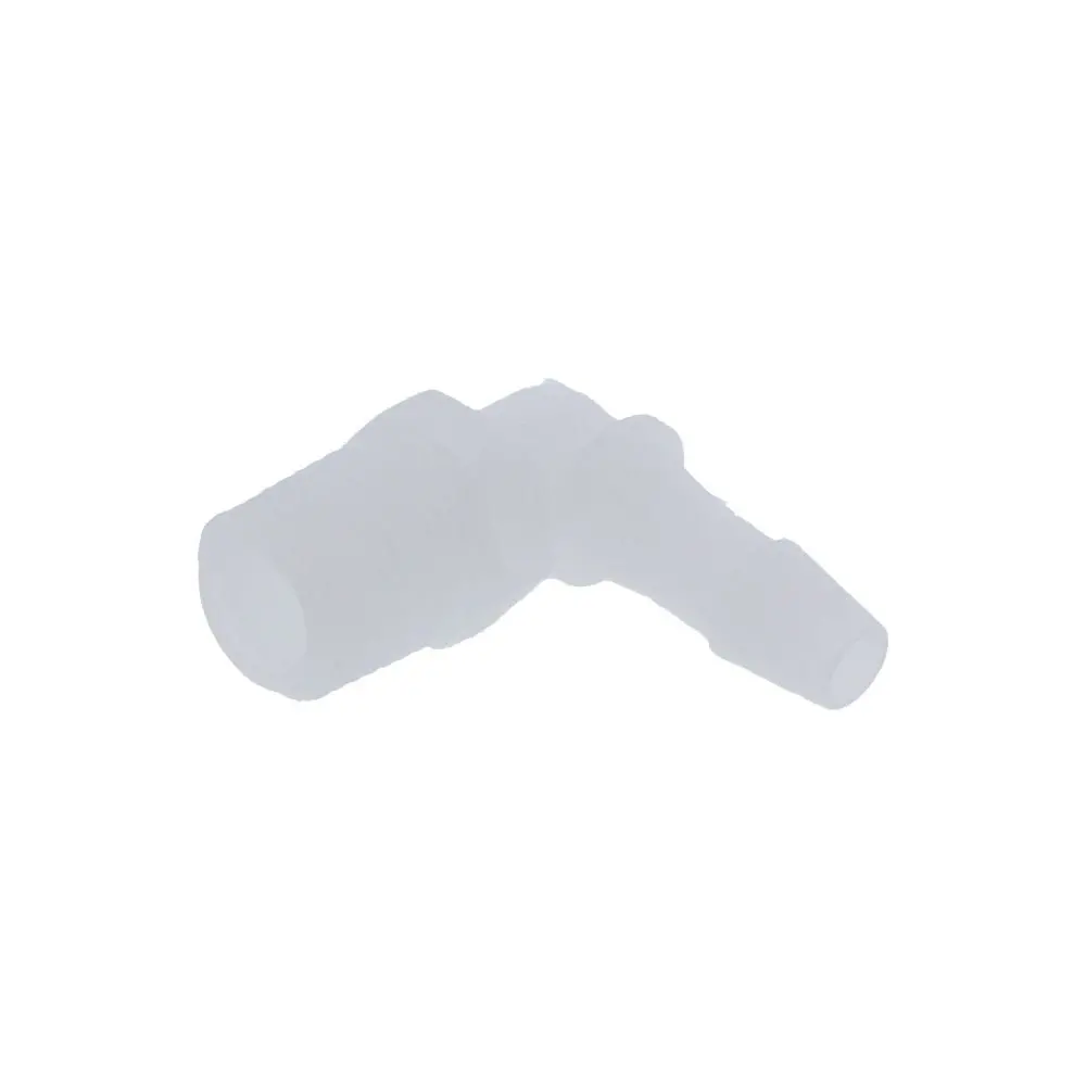 Fitquik Pvdf (Kynar) Thread To Tube Elbow Fitting - 1/4 Mpt To 1/4 Id Barb 2