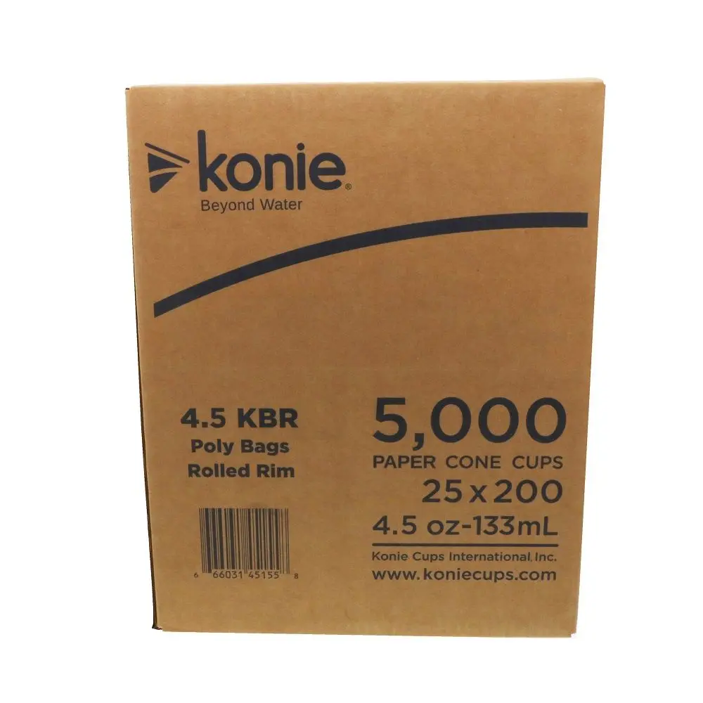 Konie Cone Cups 4.5Oz Rolled Rim 2