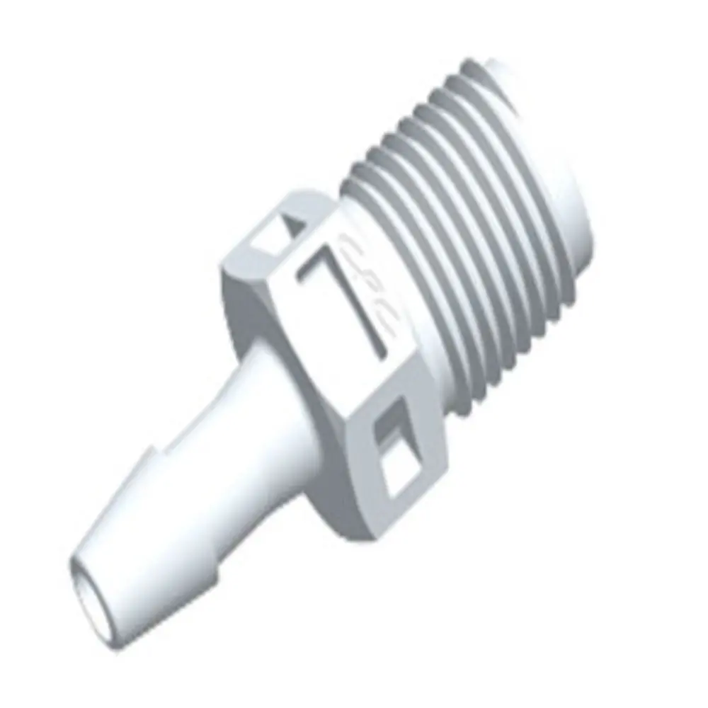 N4s570 Straight Fitting Natural Pvdf 1/8 Npt X 5/32 Hb 1