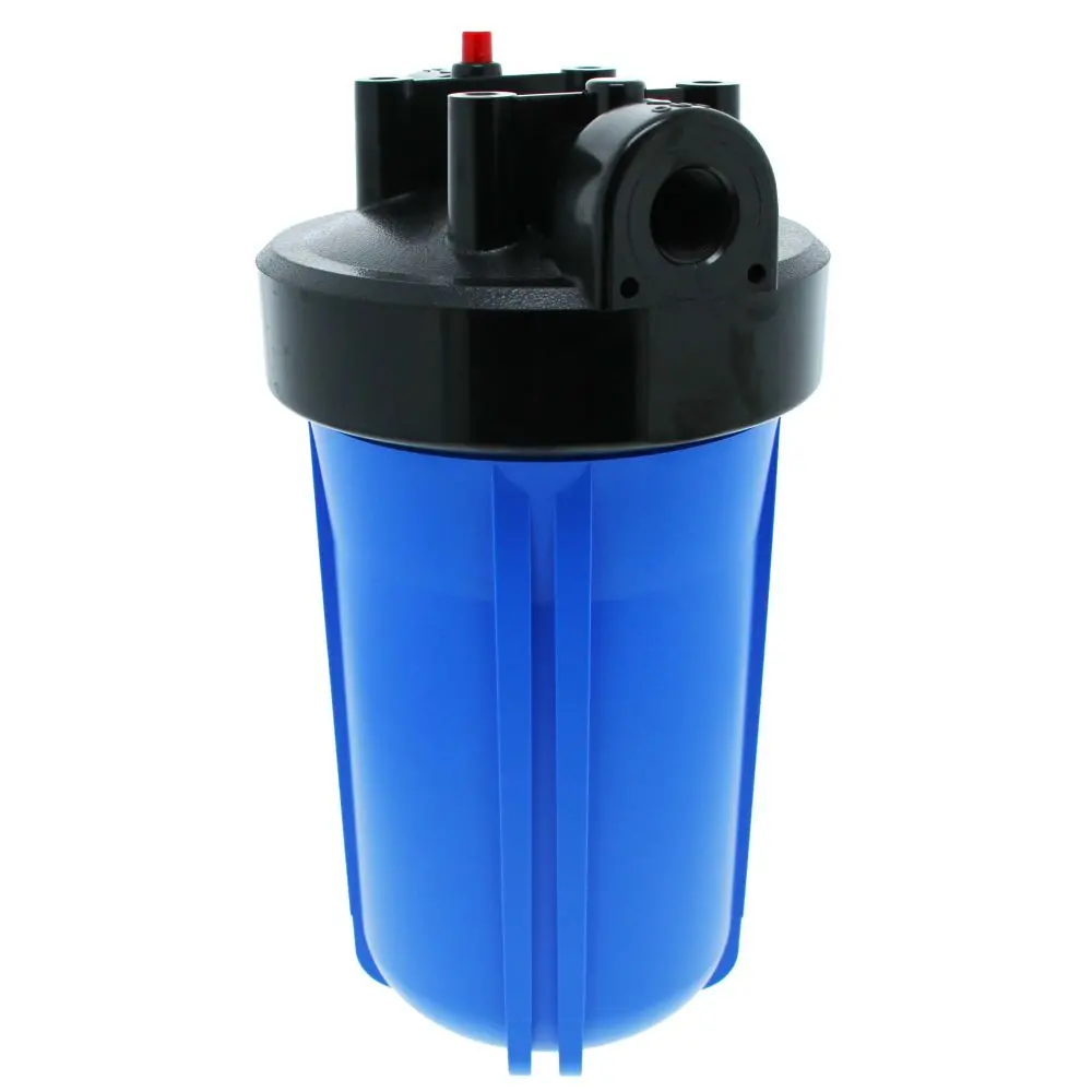 10" Neo-Pure Big Flow Filter Housing Blue Sump/Black Cap 3/4" With Pressure Relief 1