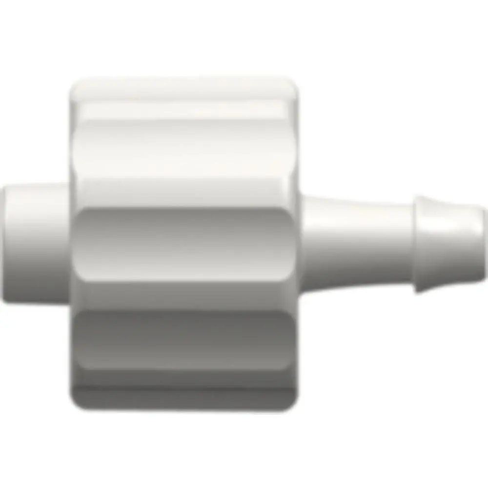 Linktech Male Luer Integral Lock Ring To 500 Series Barb, 3/32" (2.4 Mm) Id Tubing, White Nylon 1