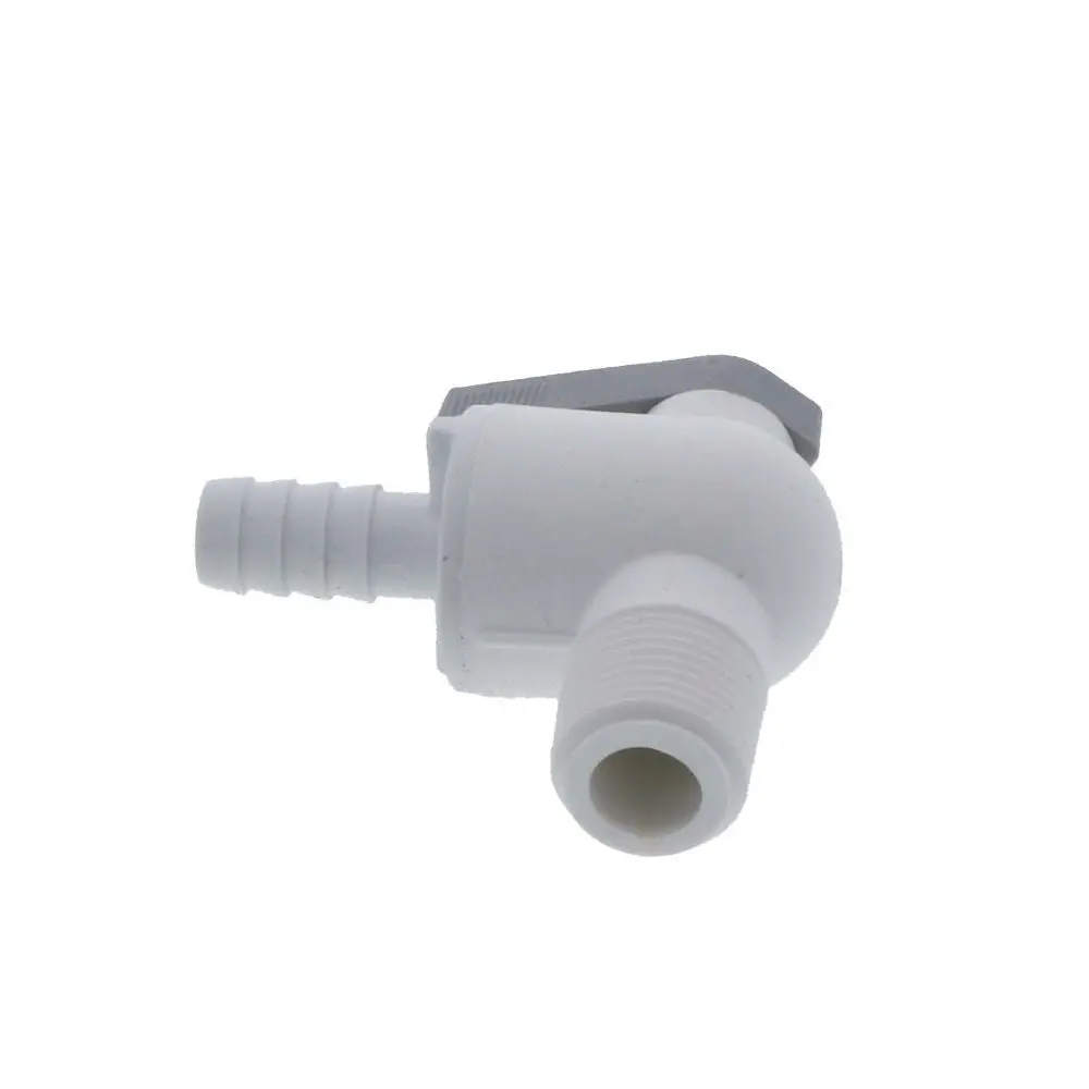 Parker Liquifit Par-Barb Valve Male Elbow - 3/8 Id Barb X 3/8 Mpt 3