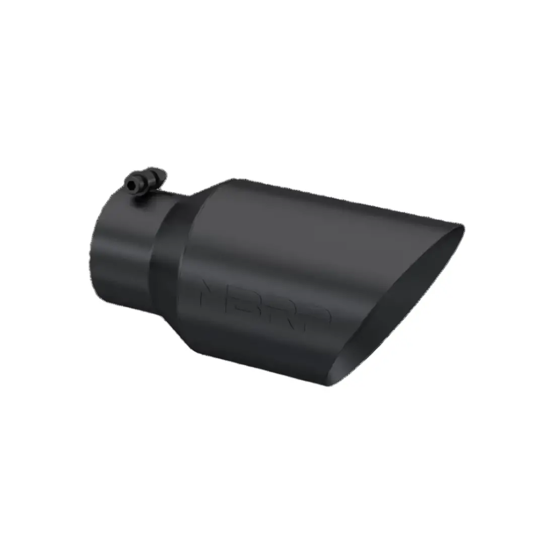 Mbrp 4"X6"X12" Dual Wall, Angle Cut, Black Tip 1