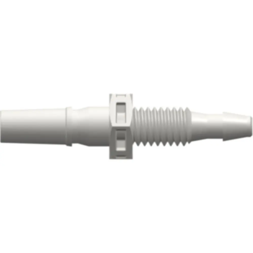 Linktech Male Luer Panel Mount,200 Series Barb,10-32 Unf Thread, 3/32" (2.4 Mm) Id Tubing 1