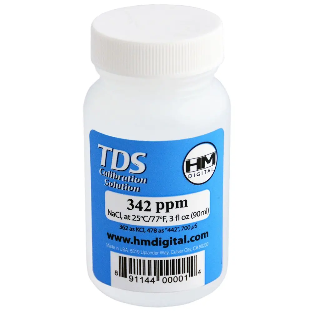 Hm Digital C342 Tds And Ec Calibration Solution - 342 Ppm Nacl 3Oz/89Ml 1