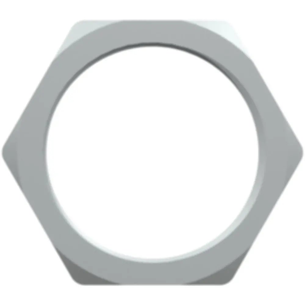 Linktech Xqc Series 11/16-24 Unef Nickel-Plated Brass Panel Mount Nut 1