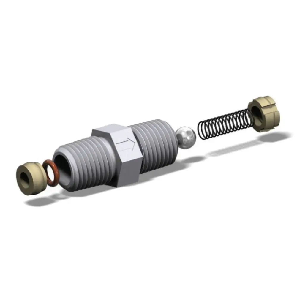 Jaco Pvdf Check Valve 1/4" Mnpt 1