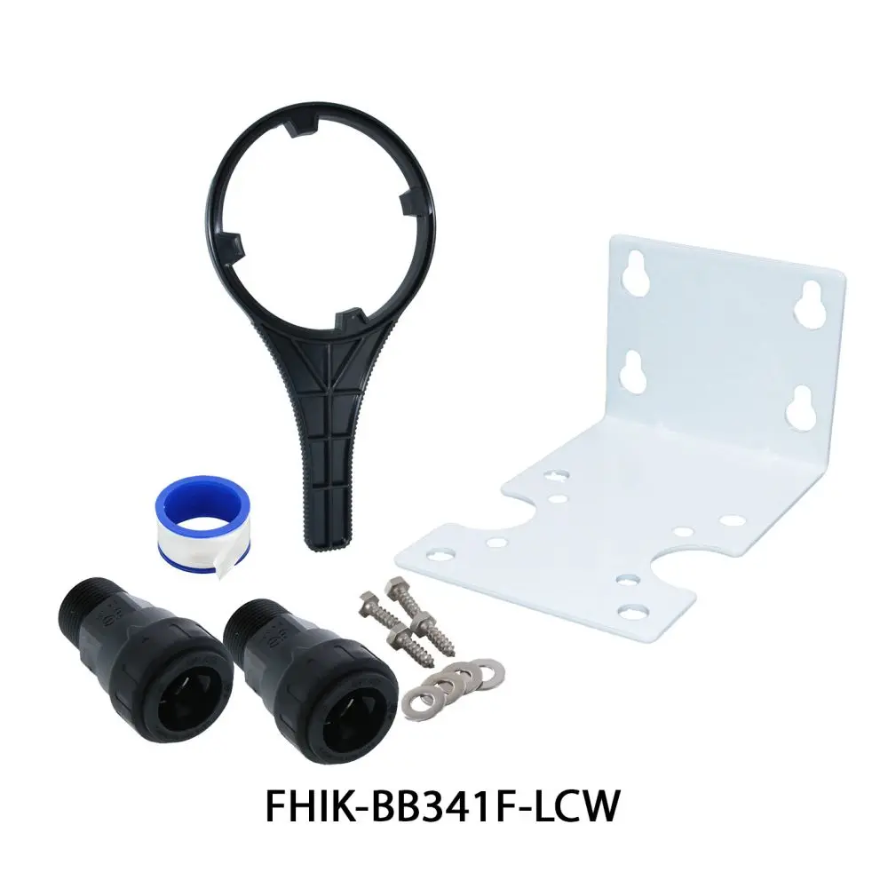 Big Flow Single Housing Install Kit - White Bracket 3