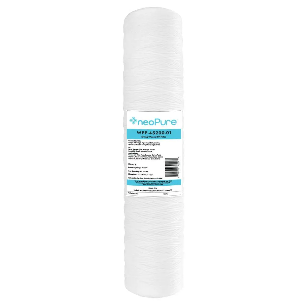 Neo-Pure Wpp-45200-01 20" Surfactant Free Bb String Wound Filter 1 Micron 1