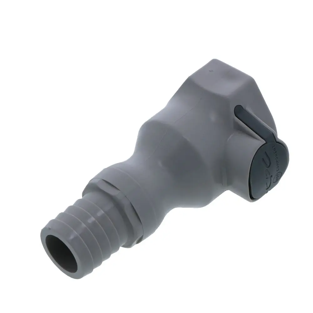 Udc Valved In-Line Hose Barb Coupling Body - 3/4 Id Barb Buna-N O-Ring 3