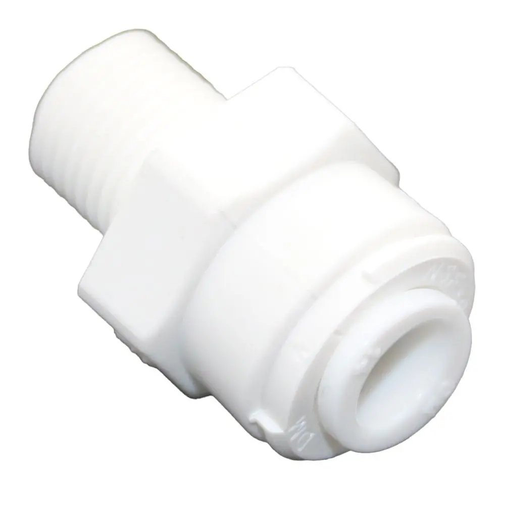 Neofit - Polypropylene Natural White Male Connector- 1/4"Tube Od X 1/4"Nptf 1