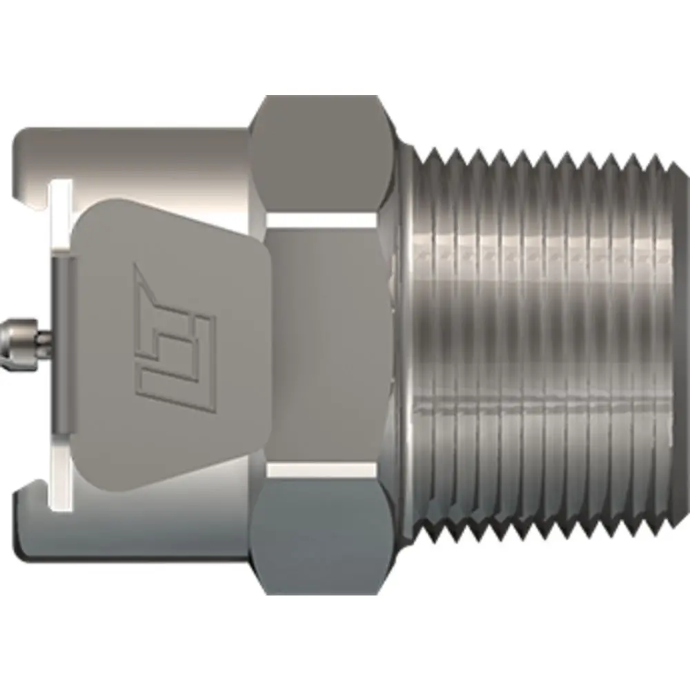 Linktech 40Cb Series Male Thread Female, Valved, 3/8" Mnpt, Chrome Brass, Buna N 1