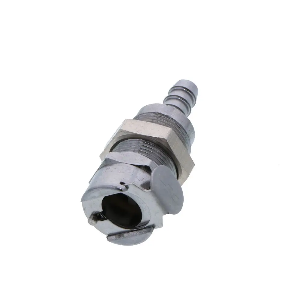 Lcd16004 Nsf Valved Panel Mount Hose Barb Coupling Body 1/4 Id Barb 1