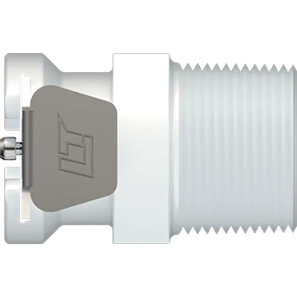 Linktech 40Ac Series Male Thread Female, Valved, 3/8" Bspt, Natural Acetal, Buna N 1