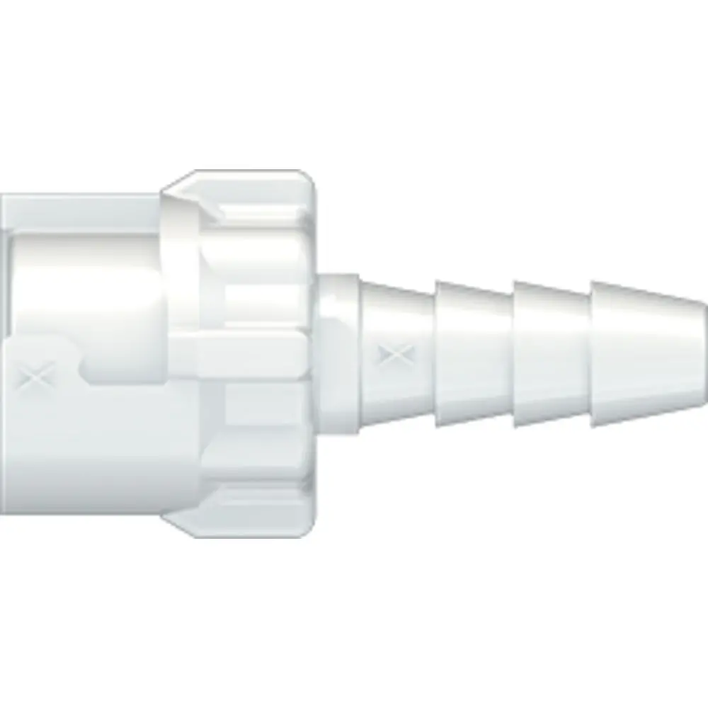 Linktech 10Ac Series Straight Female, Non-Valved, 1/8" Hb, Natural Acetal, Buna N 1