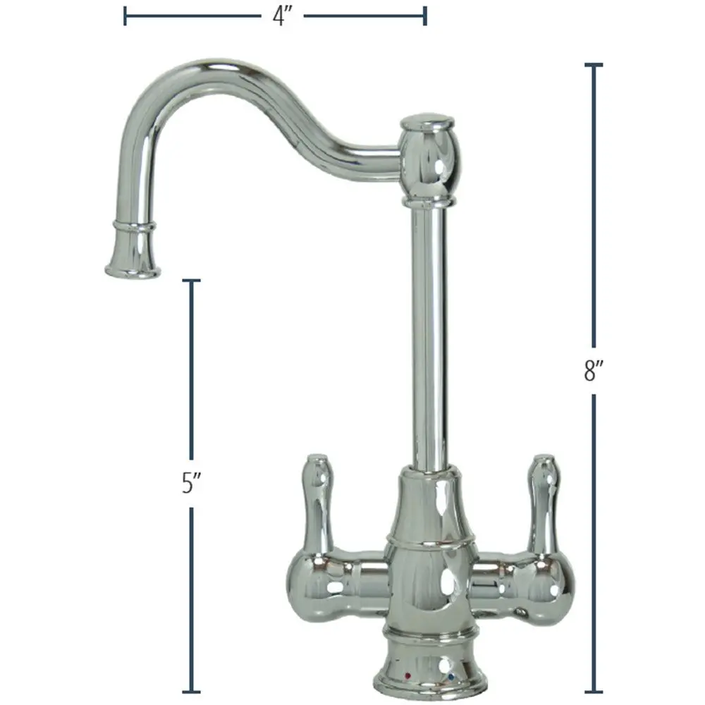 Mountain Plumbing Mt1871-Nl Traditional Hot & Cold Water Dispenser W/ Extended, Curved Spout 2
