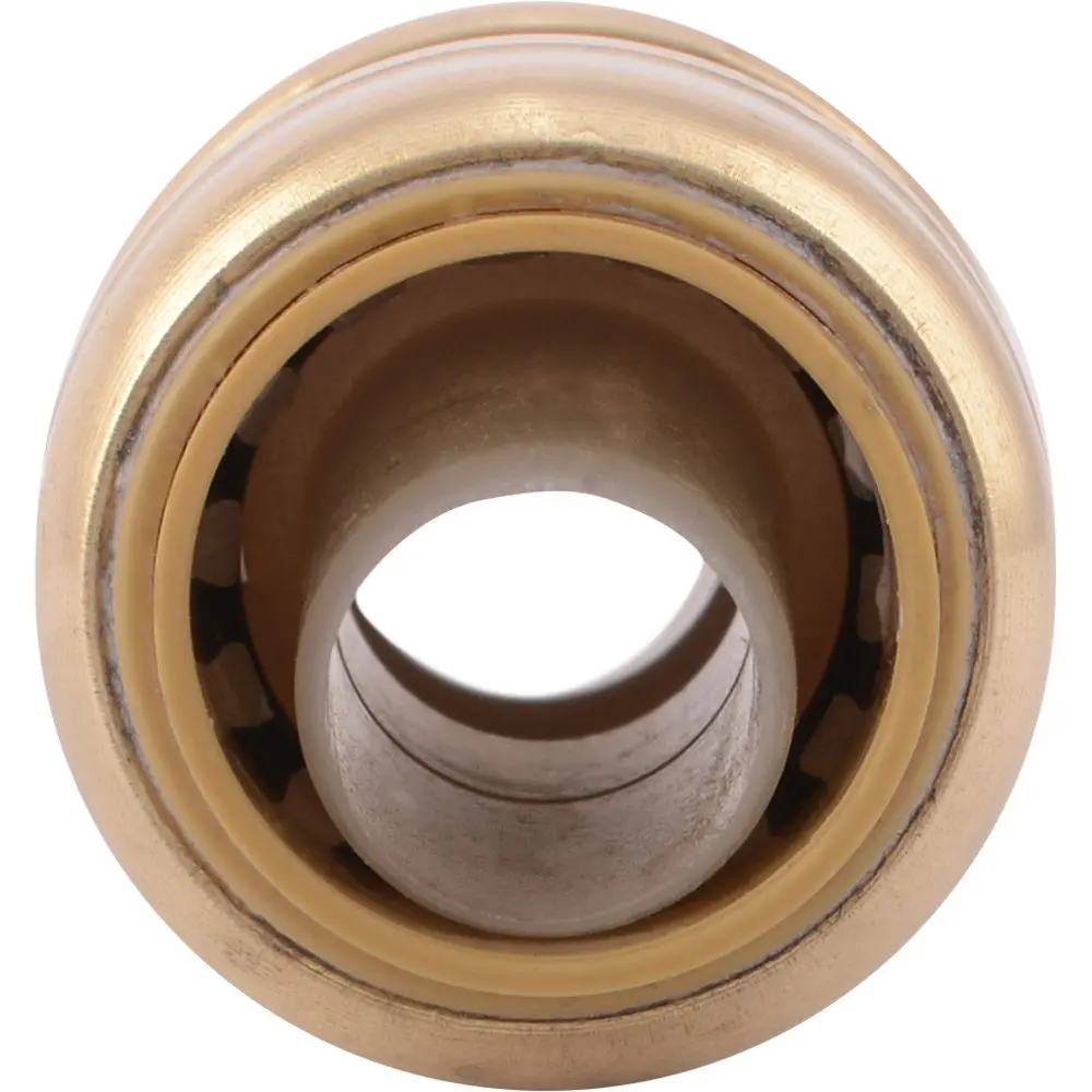 Sharkbite® U008lf Lead-Free Brass Push-To-Connect Coupling - 1/2" X 1/2" 2