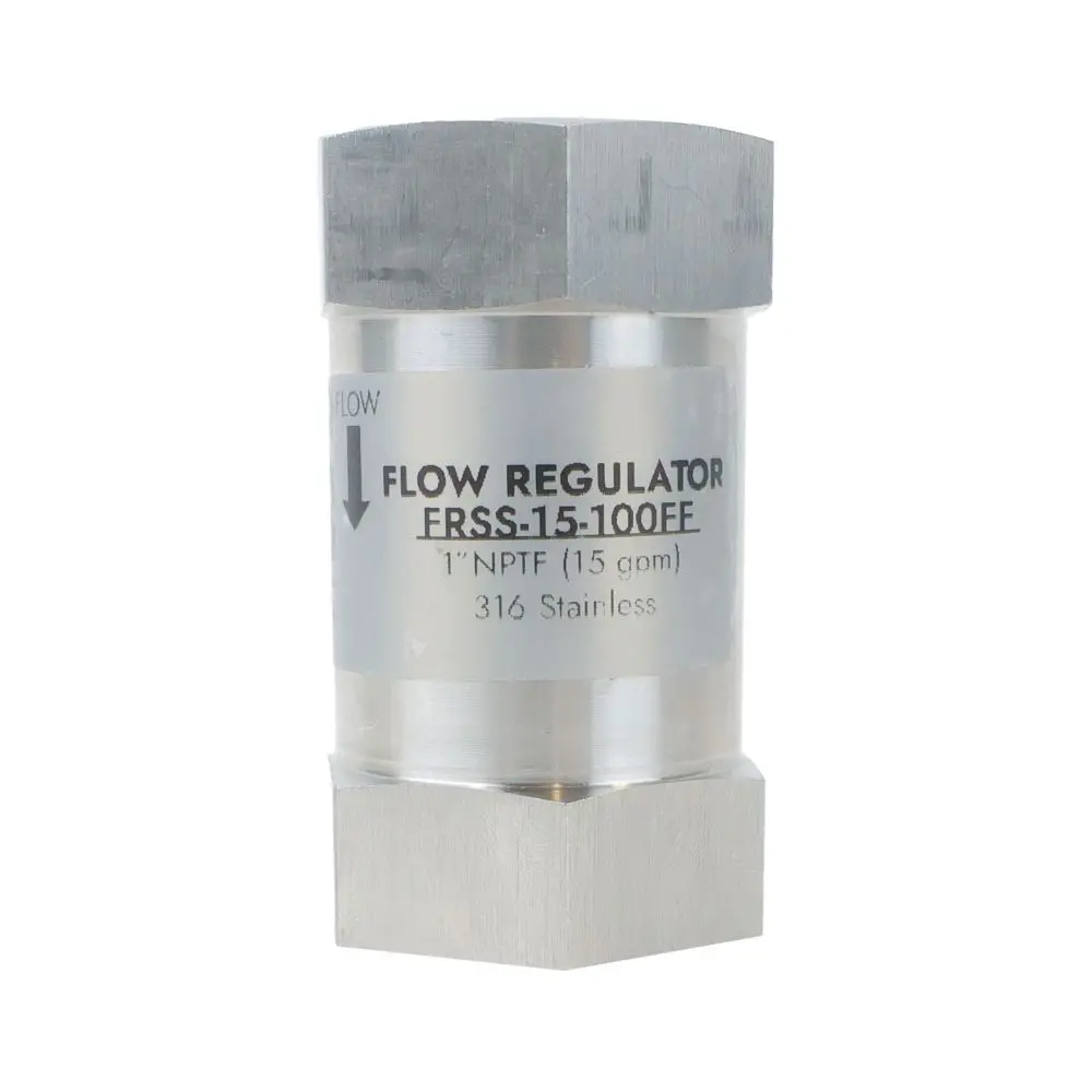Neo-Pure Stainless Steel Flow Restrictor 15 Gpm 316Ss 1" Fpt X Fpt 1