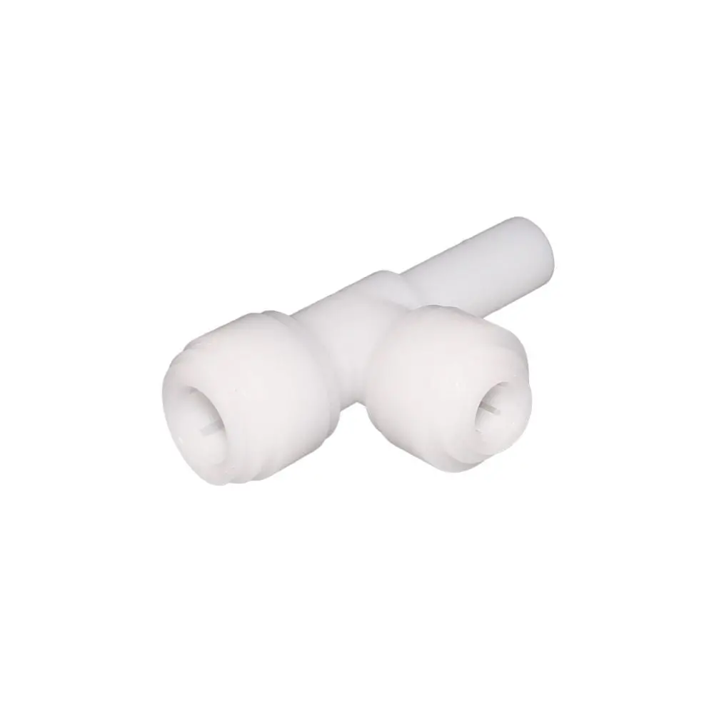 Neofit - Acetal Natural White Stem Run Tee 1/2" Tube X 3/8" Tube X Stem 1/2" 1