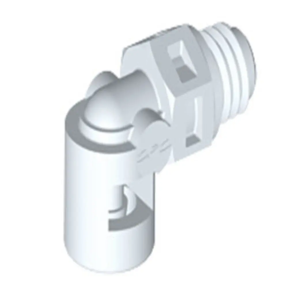 Me230 Elbow Fitting White Nylon Tapered 10-32 X 1/16 Hb 1