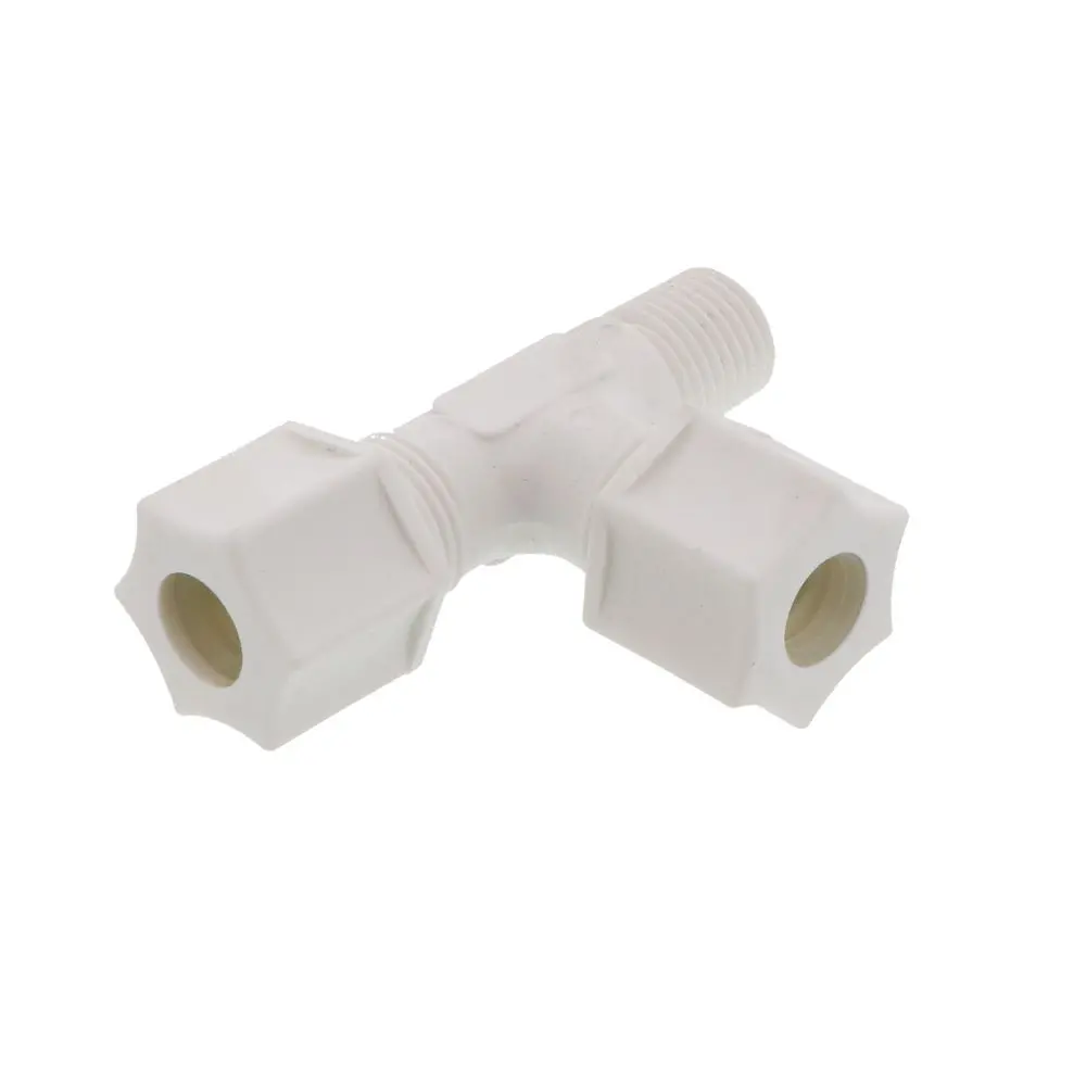 Jaco 75-6-4-P-Pg Polypropylene Male Run Tee 3/8 Od Tube X 1/4 Mpt 1