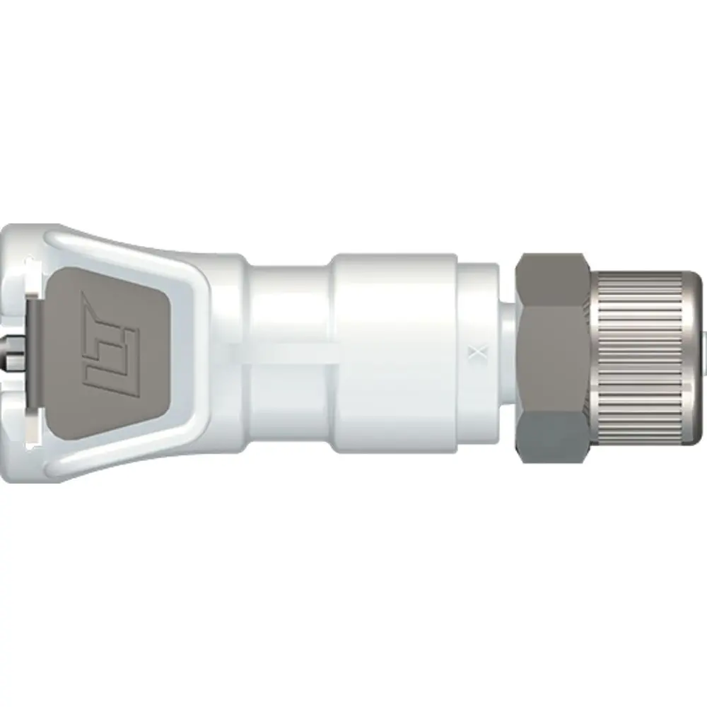Linktech 20Ac Series Straight Female, Valved, 1/4" Ptf, Natural Acetal, Buna N 1