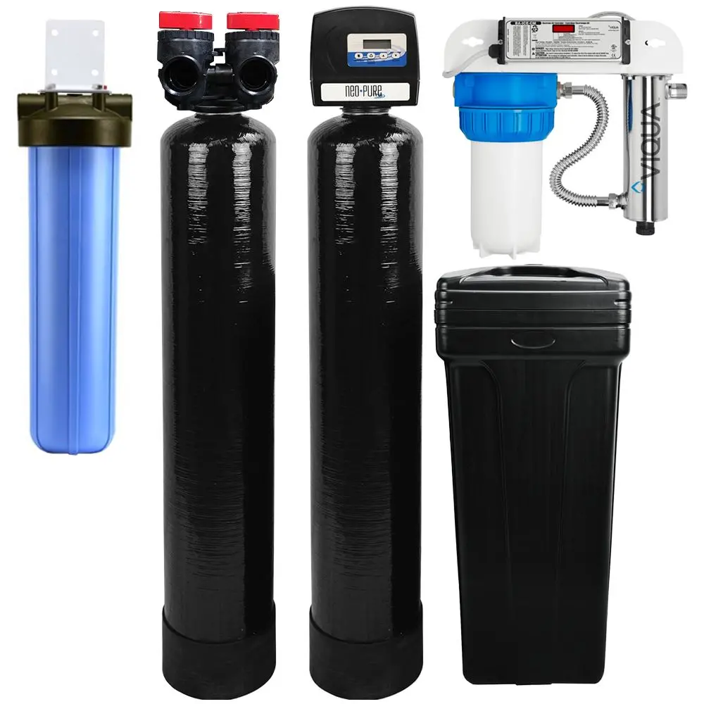 Whole House System With High Efficiency Softener & Uv Disinfection For 3-4 Bathrooms 1