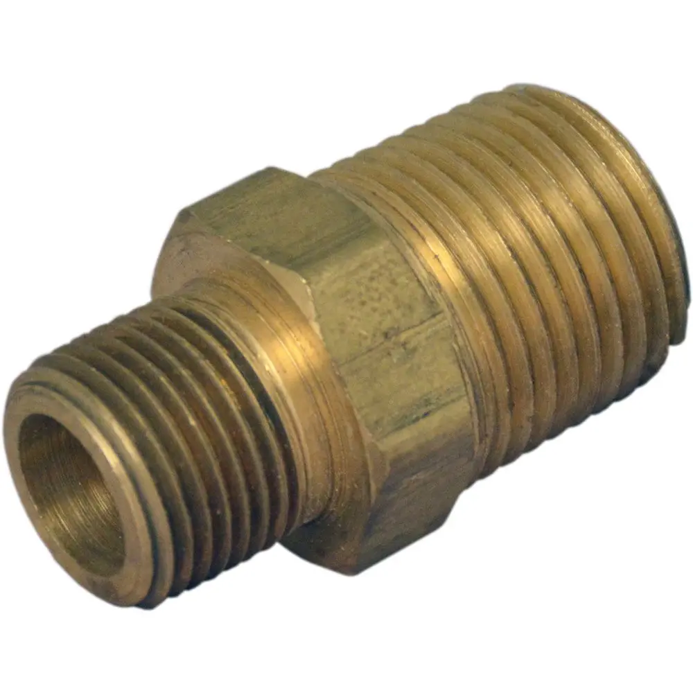 Brass Reducing Nipple - 3/4 Mnptf X 1/2 Mnptf 1