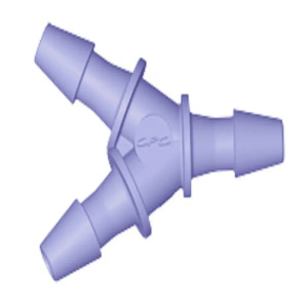 Hy391 Y Fitting Purple Tint Polycarbonate 3/32 Hb X 3/32 Hb X 3/32 Hb 1