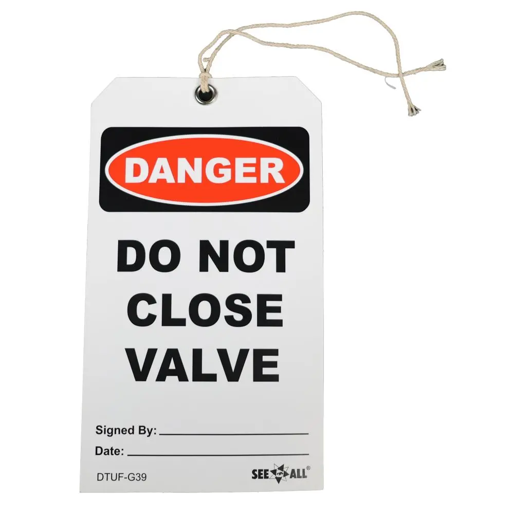 Danger Tag, 7 X 4 In, Bk And R/Wht 1