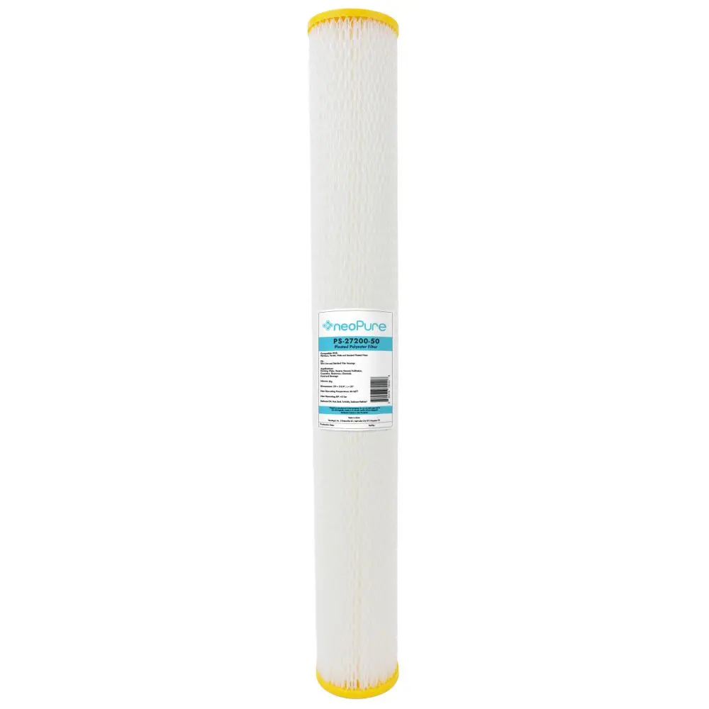 Neo-Pure Ps-27200-50 20" High Efficiency Pleated Filter 50 Micron 1
