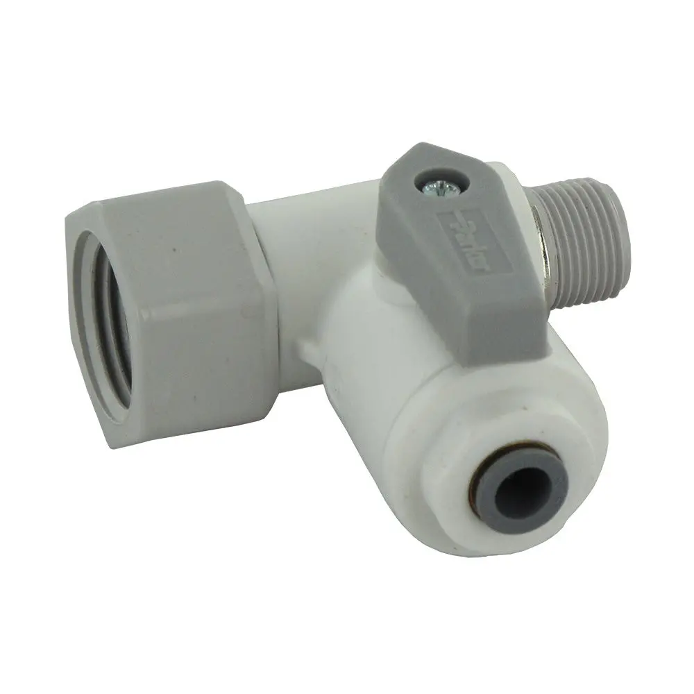 Parker Liquifit Lfpp6vas8 Angle Stop Adapter Valve 3/8 X 1/2 X 3/8 1