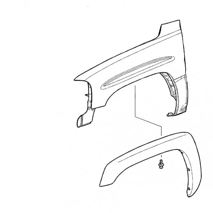 Fender Flare Push Rivets, 2001-2007 Lb7/Lly/Lbz 2