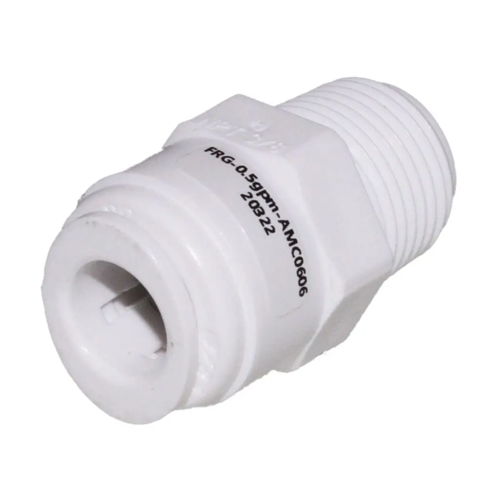 Flow Control Insert Male Connector 3/8 X 3/8 Mnpt - 1/2 Gpm 1