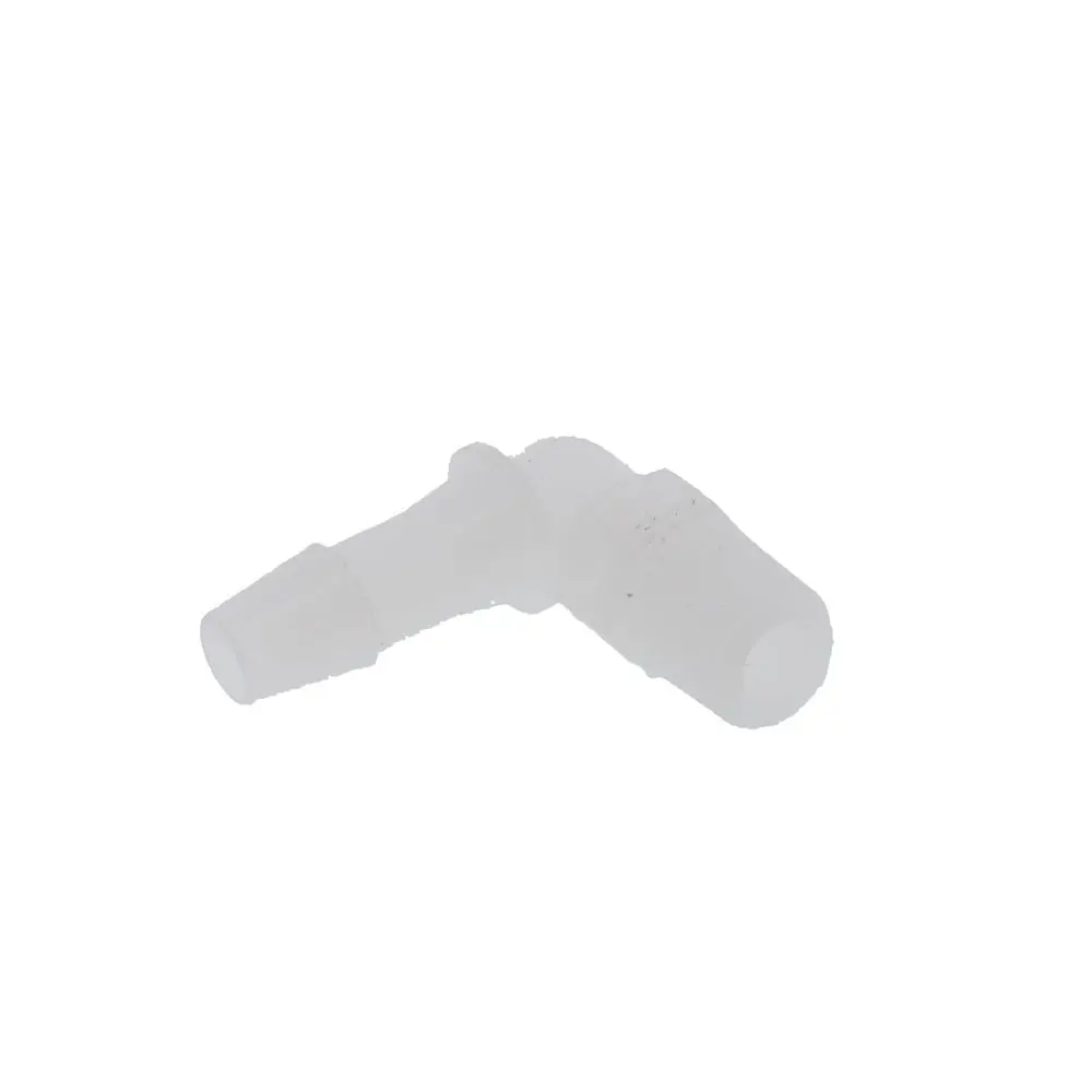 Fitquik Pvdf (Kynar) Thread To Tube Elbow Fitting - 1/8 Npt To 1/4 Id Barb 1