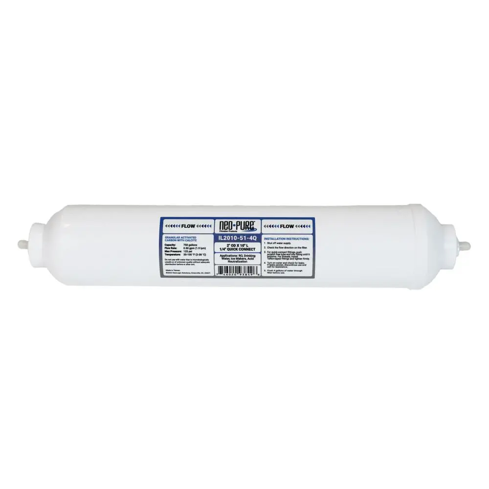 Neo-Pure Il2010-51-4Q Inline Calcite/Coco Shell Gac - 10 X 2 1/4 Qc Filter 1