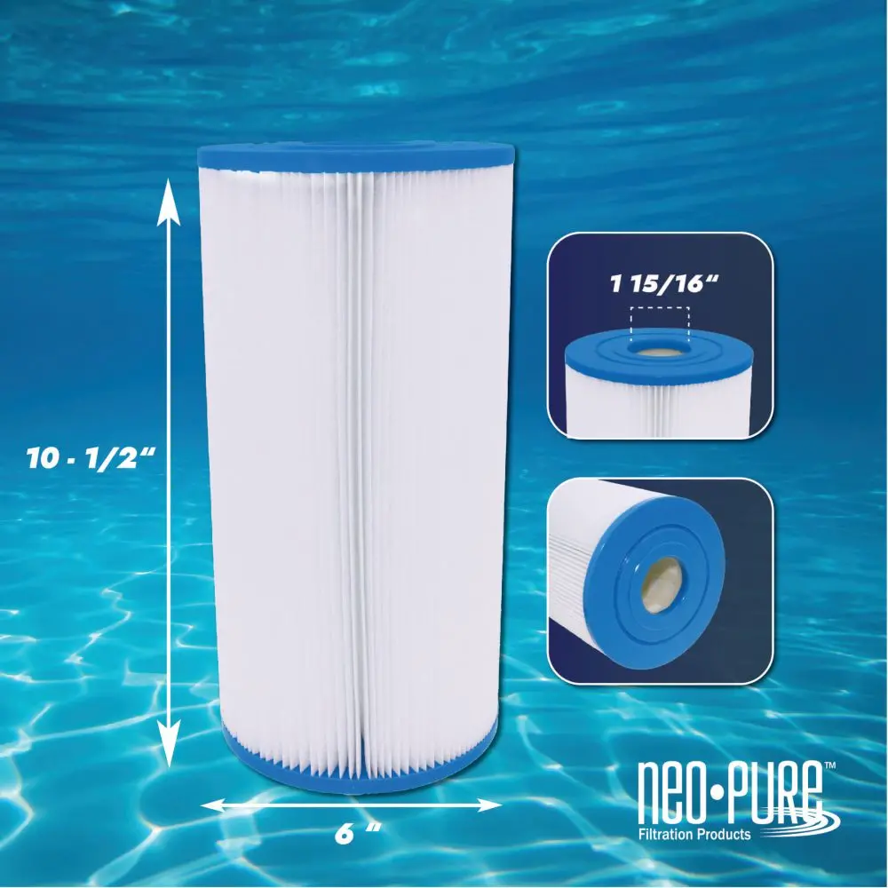 Neo-Pure Ps-630-Aa Pool And Spa Filter 6” X 10-1/2" 2