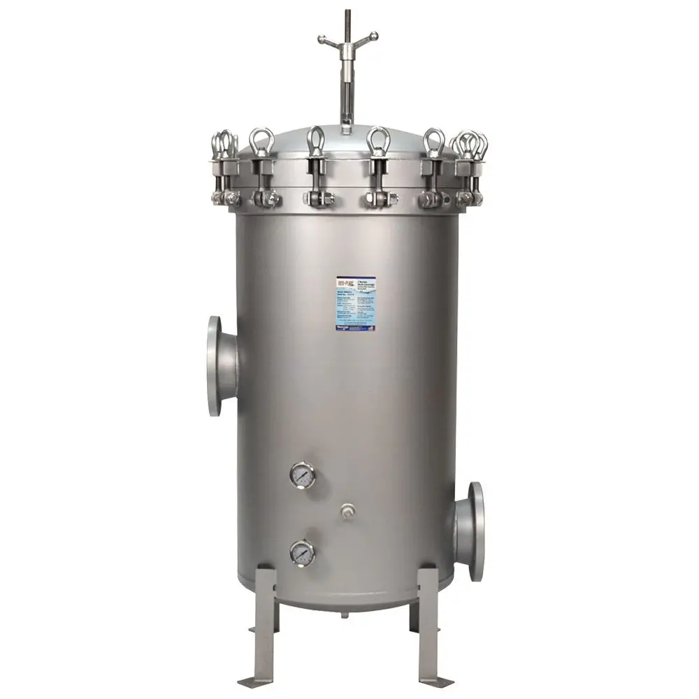 Neo-Pure Sbmj8-304L-8Fl Multi-Cartridge Jumbo Filter Housing With Swing Bolts 1