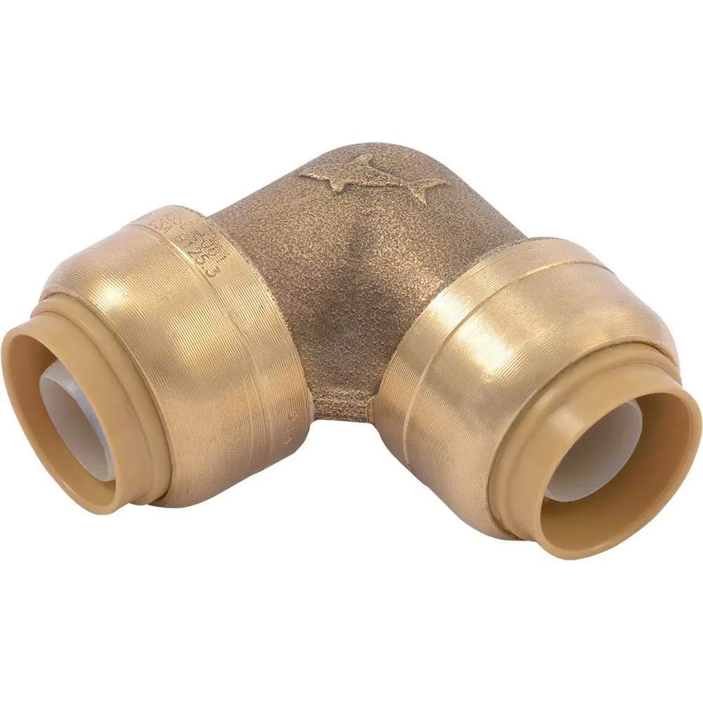 Sharkbite® U248lf Lead-Free Brass Push-To-Connect 90-Degree Elbow - 1/2" X 1/2" 1