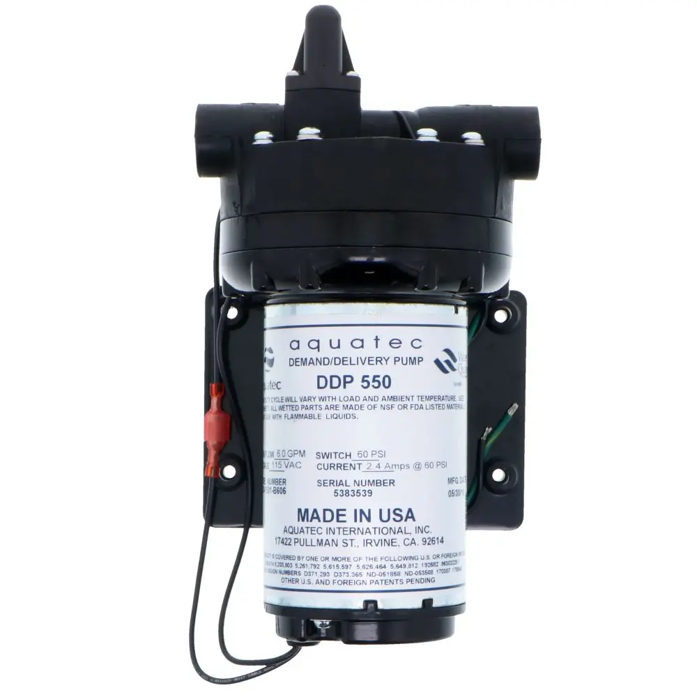 Aquatec 5513-1E01-B606 Pump 6.0 Gpm, 1/2 Fpt, 115V Ac No Cord 1