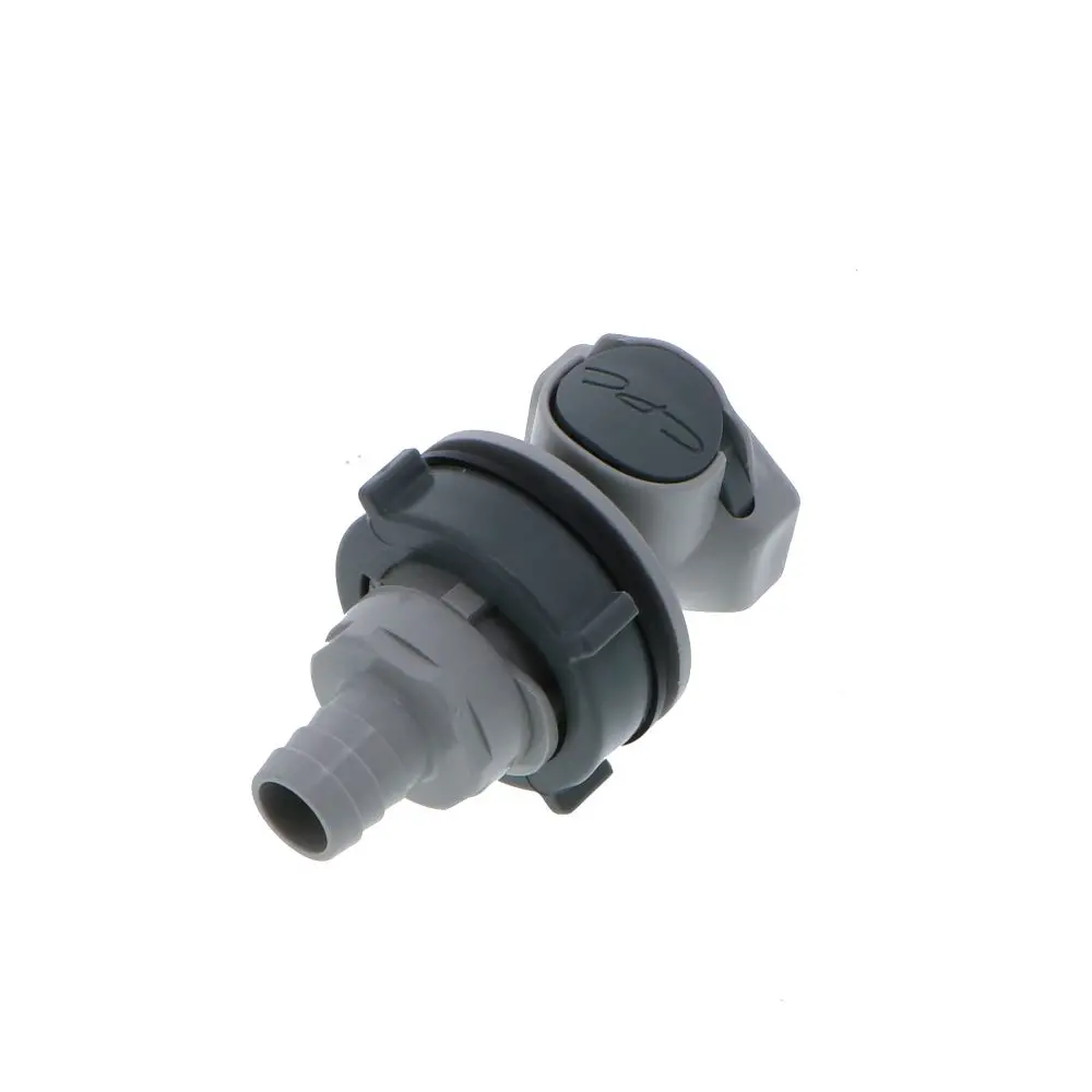 Hfcd16812 Valved Panel Mount Hose Barb Coupling Body 1/2 Id Barb 1