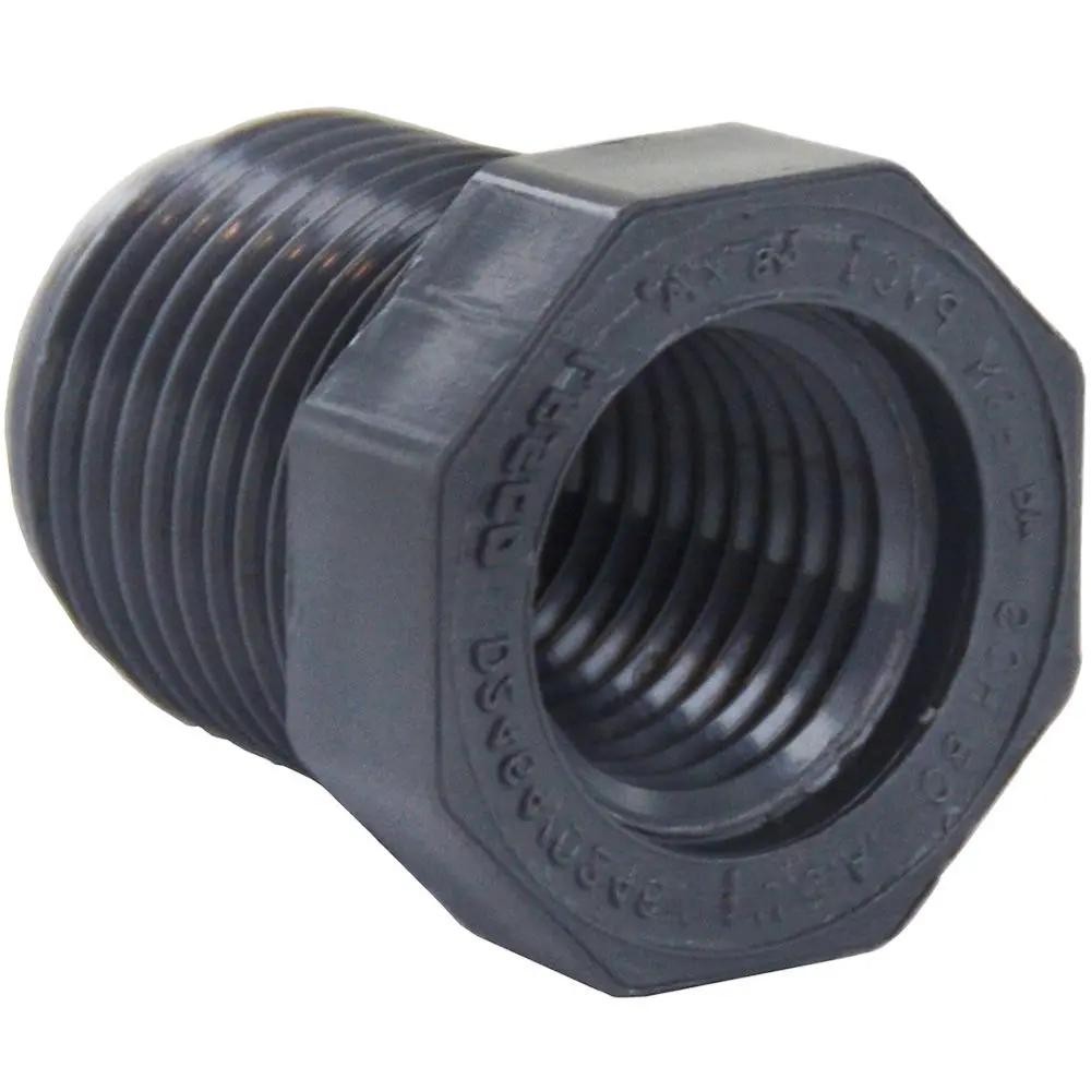 Schedule 80 Pvc Reducer Bushing 3/8" Mip X 1/4" Fip 1
