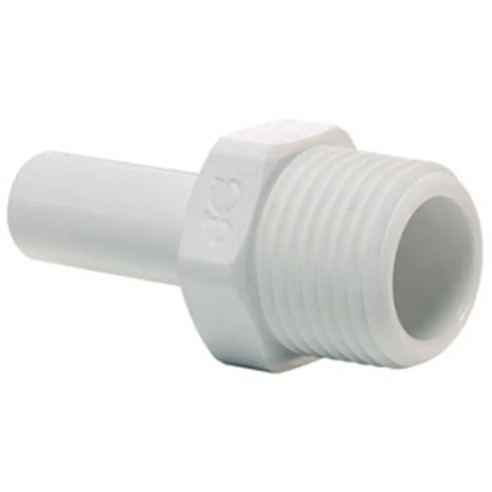 John Guest Stem Adapter Polypro - 1/2 X 1/2 Nptf 1