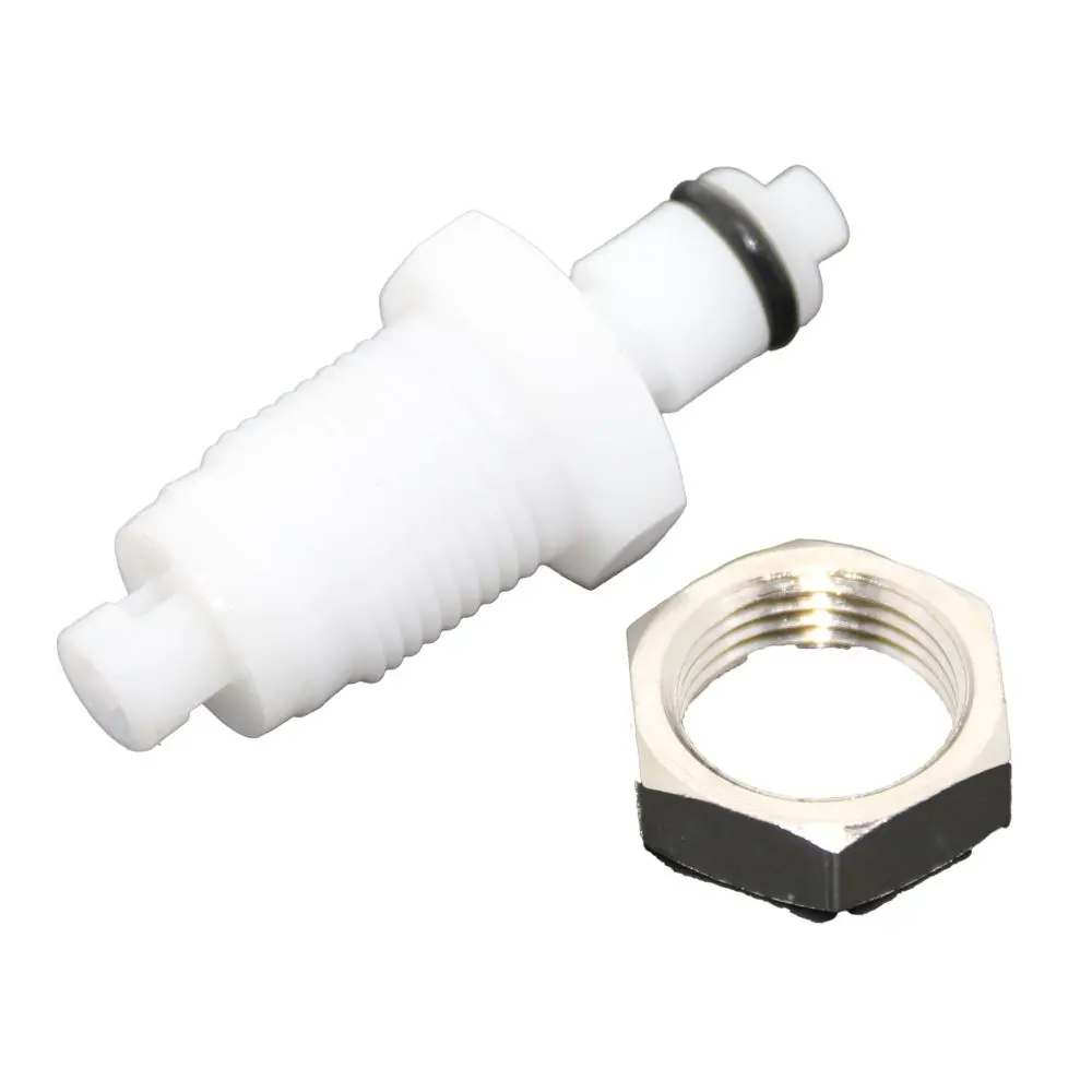Pmcd4201 Valved Panel Mount Hose Barb Coupling Insert 1/16 Id Barb 1