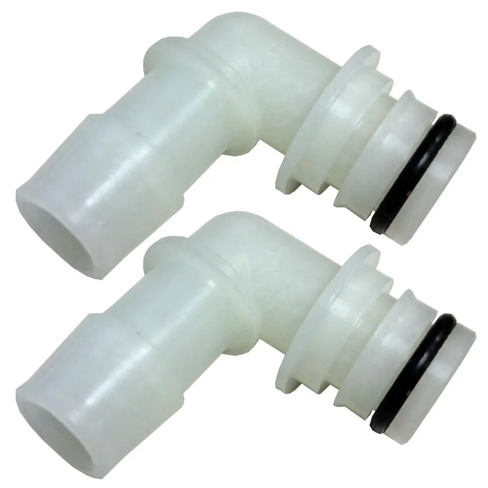 3/4 Quad Port 90 Deg Elbow X 5/8 Id Hose Barb Fittings (Pair) 1