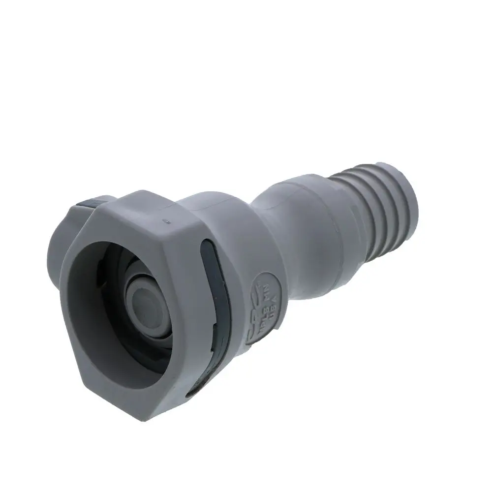 Udc Valved In-Line Hose Barb Coupling Body - 3/4 Id Barb Buna-N O-Ring 2