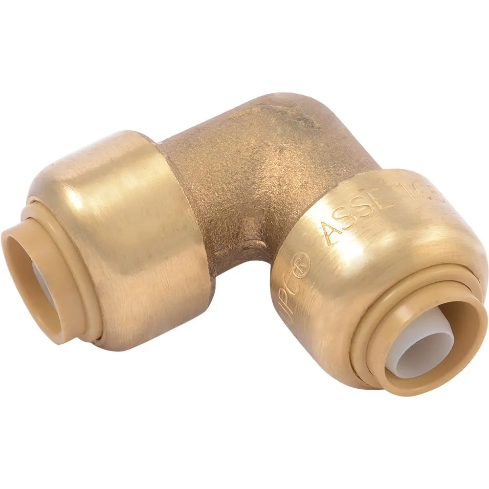 Sharkbite® U246lf Lead-Free Brass Push-To-Connect 90-Degree Elbow - 3/8" X 3/8" 1
