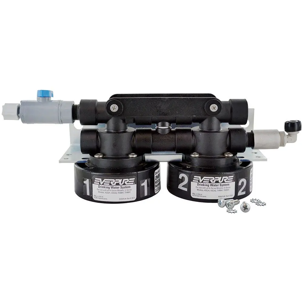 Everpure Twin Series Filter Head W/0.5 Gpm Fc & Fittings 1